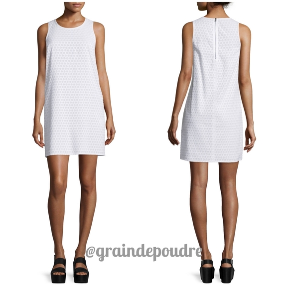 Rag & Bone Evie White Honeycomb Shift Dress XS - Picture 1 of 3